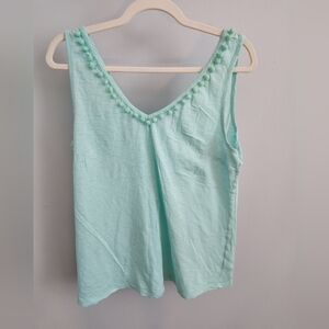 Lilly Pulitzer Light Aqua Tank Top